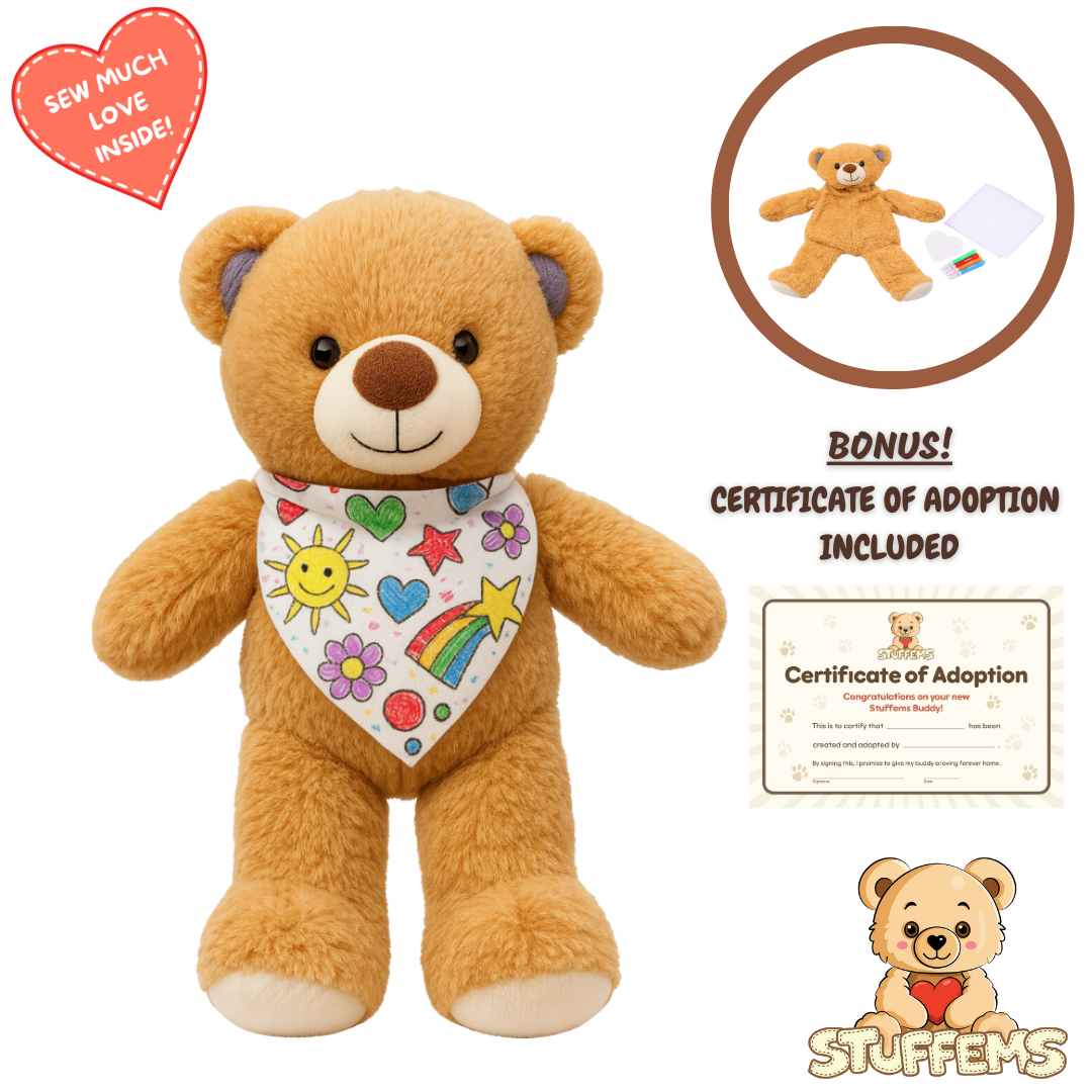 Pre-Order! Lullabear Teddy Stuffems (with bandana)
