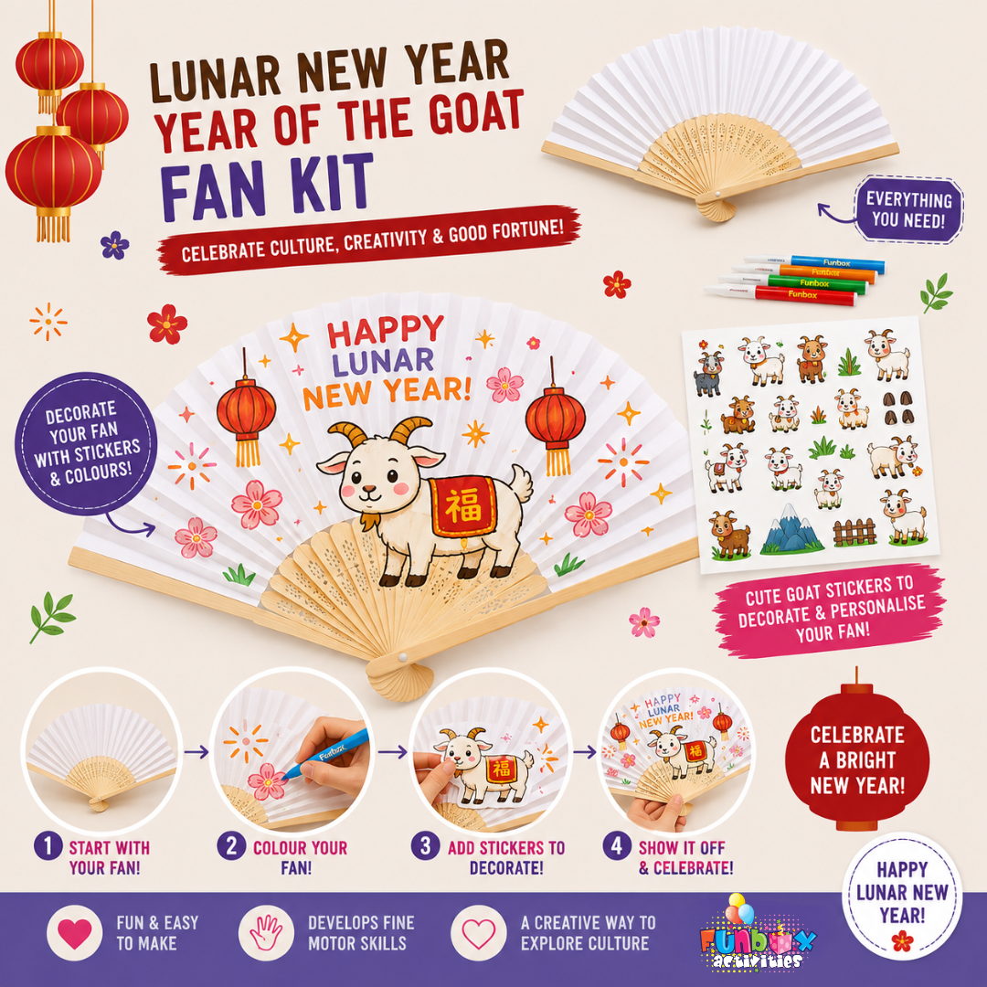 Lunar New Year Fan Kit (Year of the Goat)