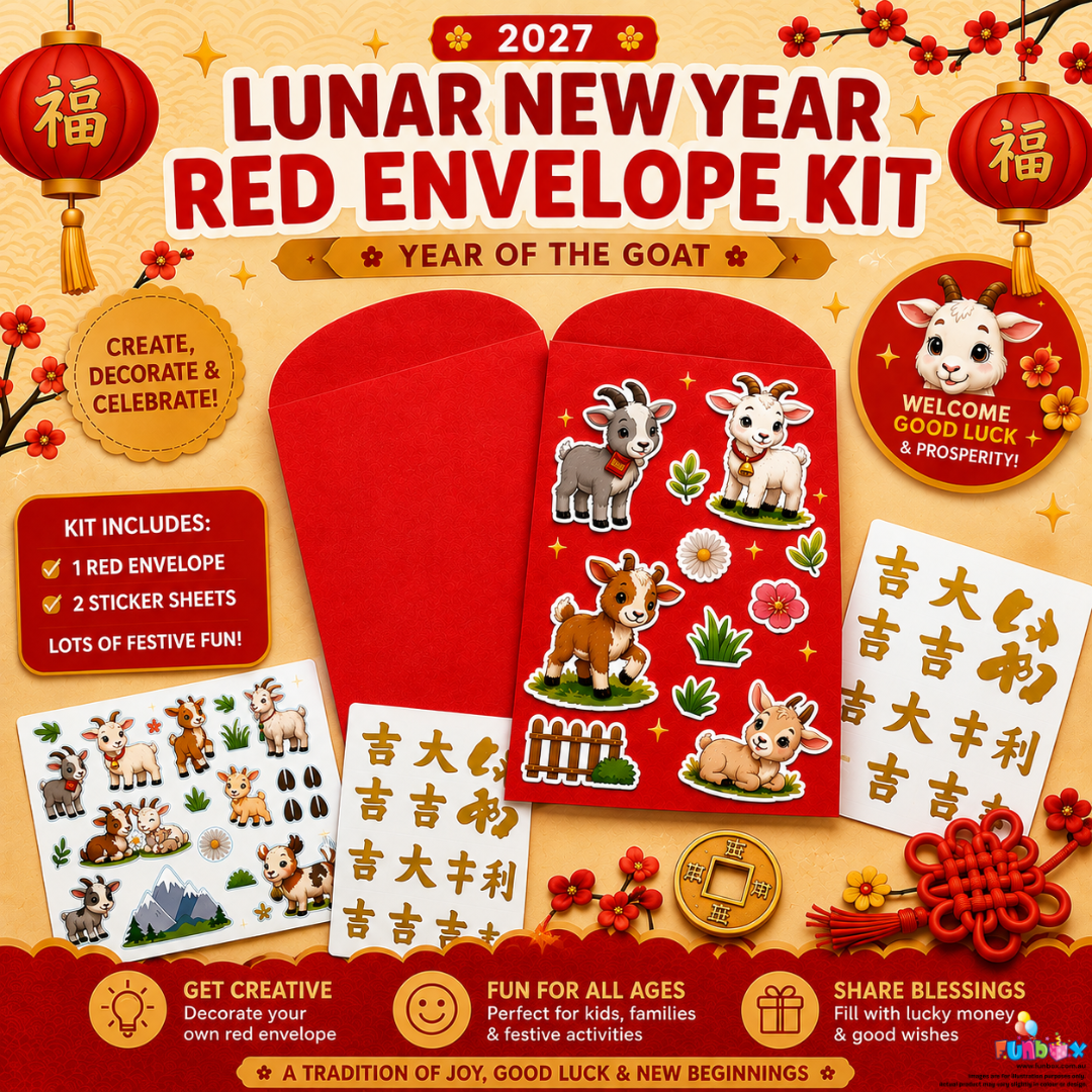 Lunar New Year Red Envelope Kit - Year of the Goat