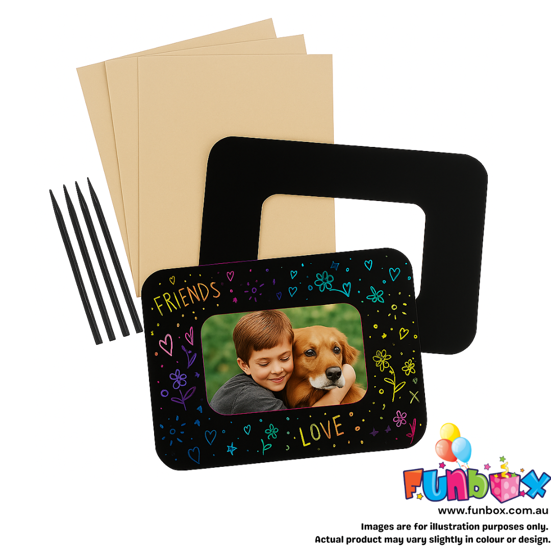 Magic Scratch Art Picture Frame (4-Pack)
