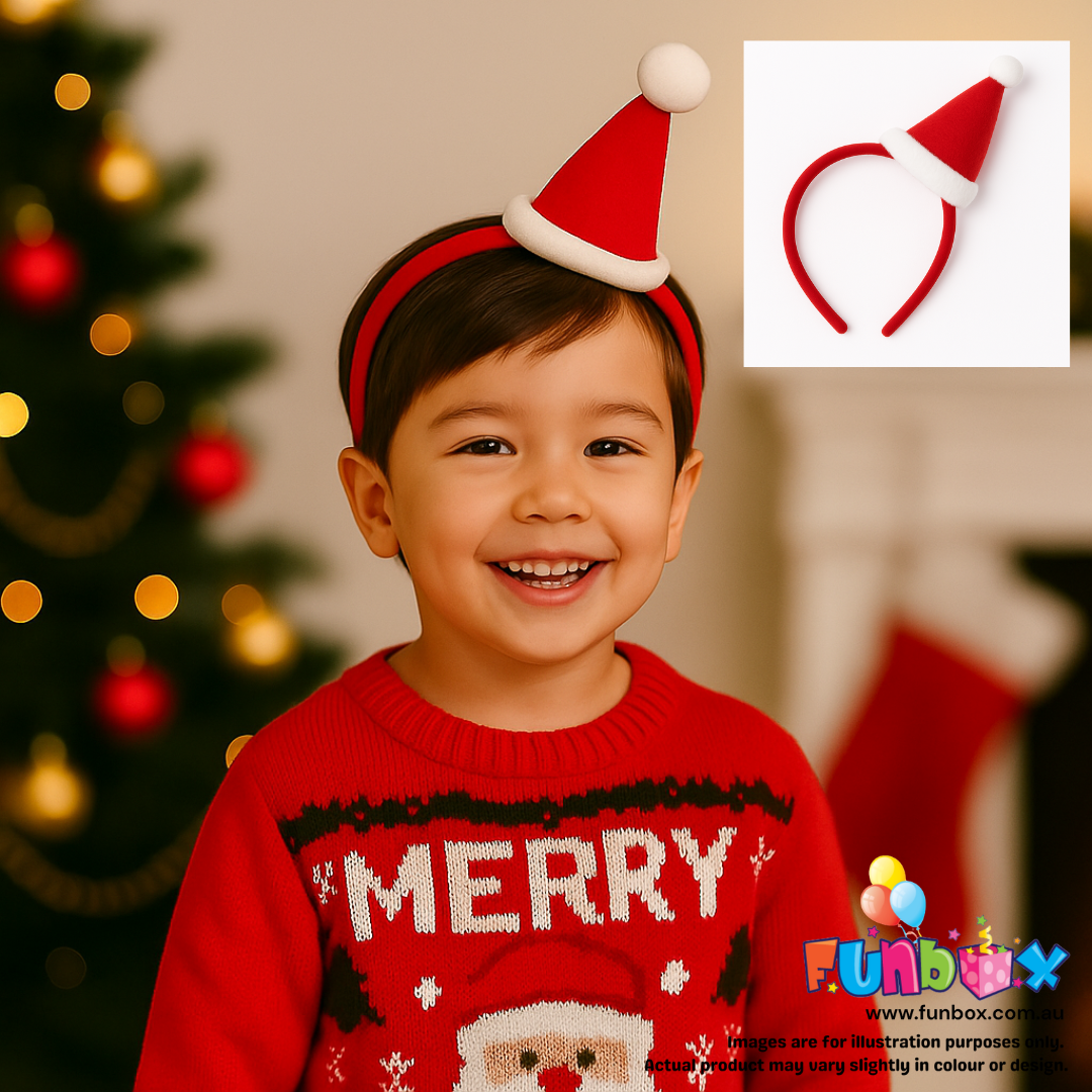 Mini Felt Santa Hat Headband