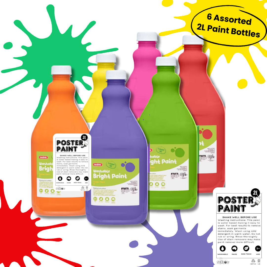 Bulk Buy 2 Litre Paint (6-Pack) – funbox.com.au