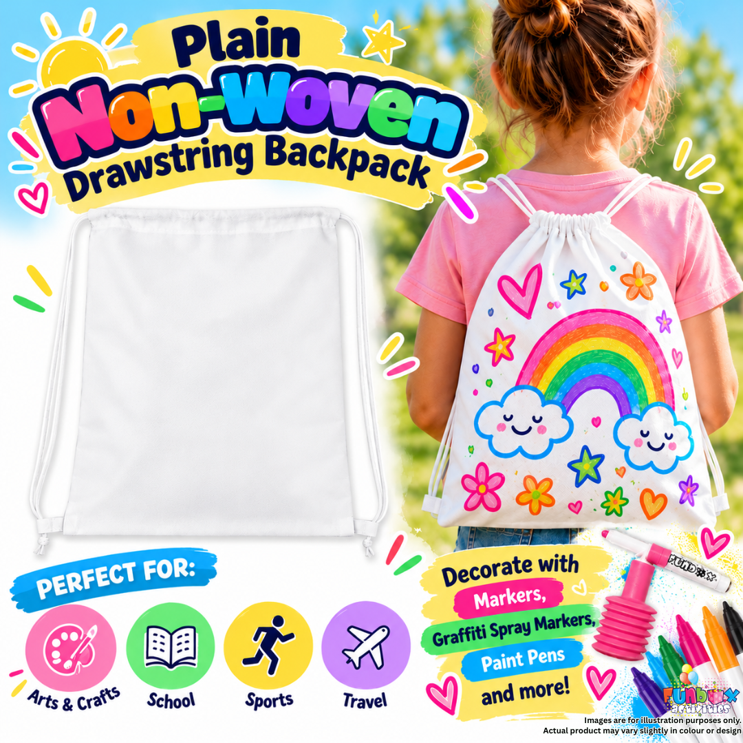 Pre-Order! Plain Non-Woven Drawstring Backpack