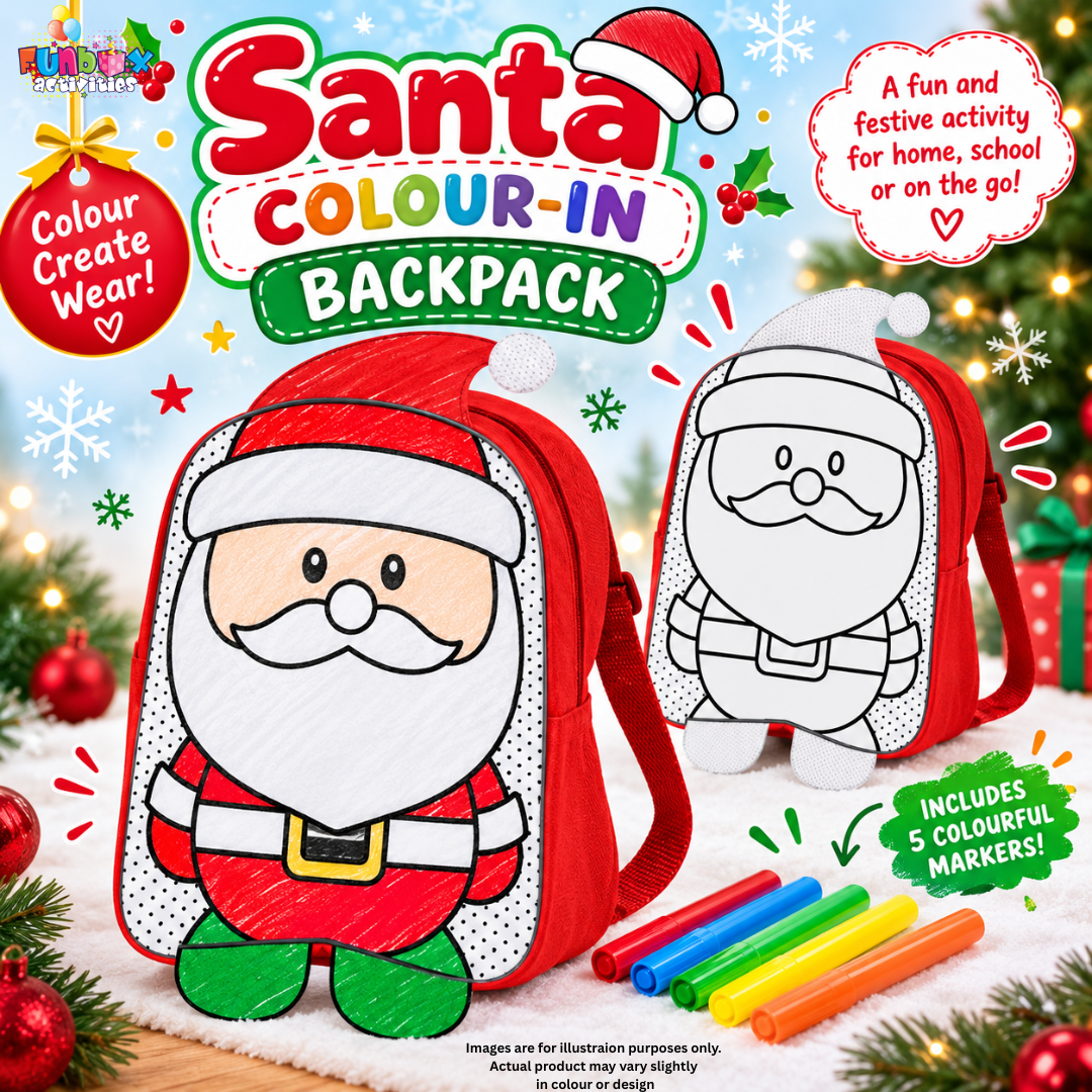 Colour-Me-In Santa Backpack