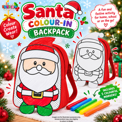 Colour-Me-In Santa Backpack