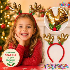 Sequin Reindeer Headband