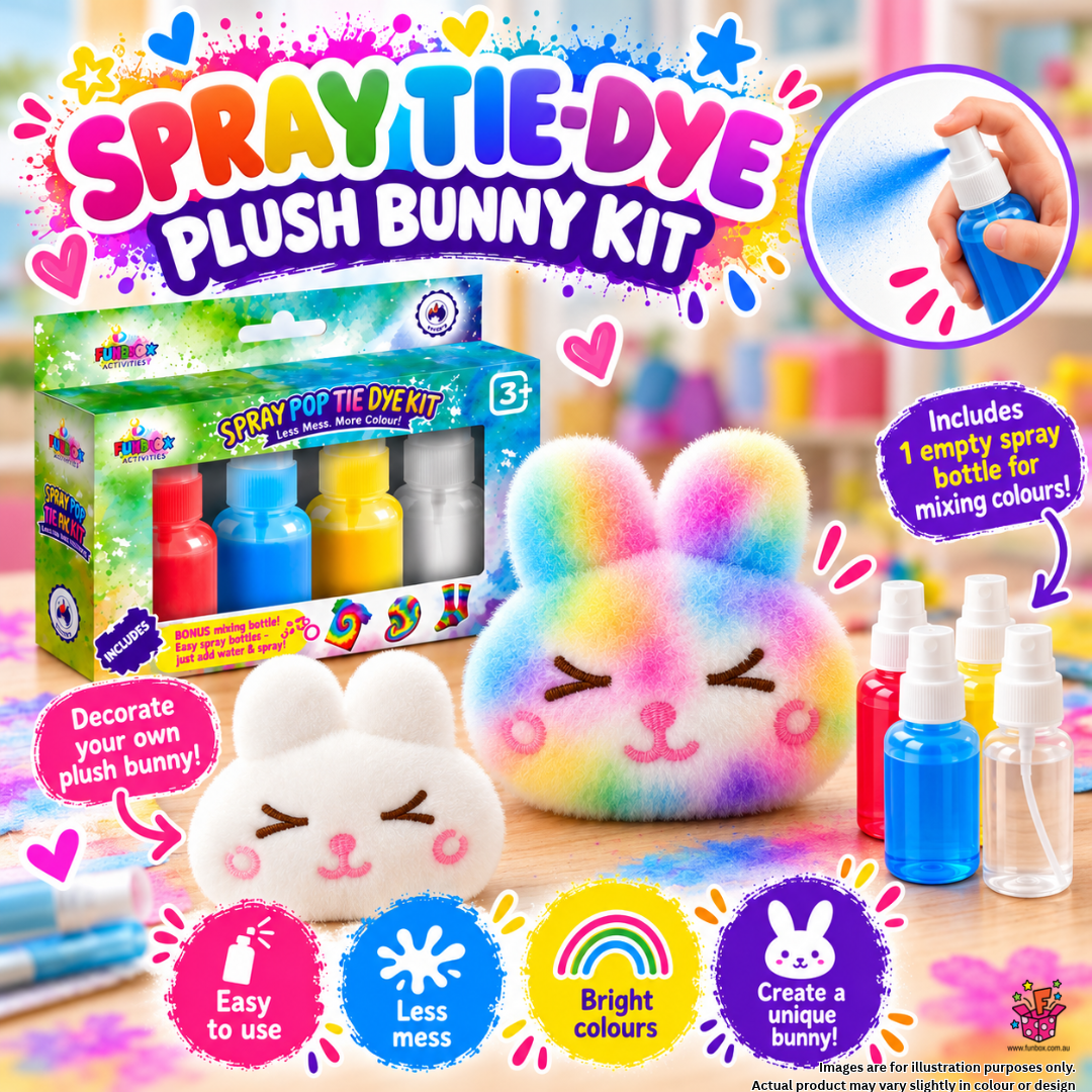 Spray Tie-Dye Plush Bunny Kit (Share Packs)