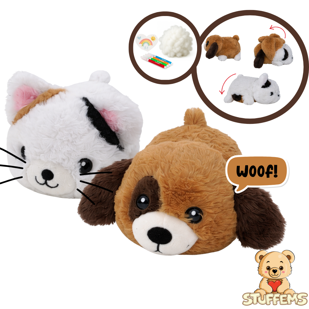 Pre-Order! Switch-a-Pet KittyPup Reversible Stuffem