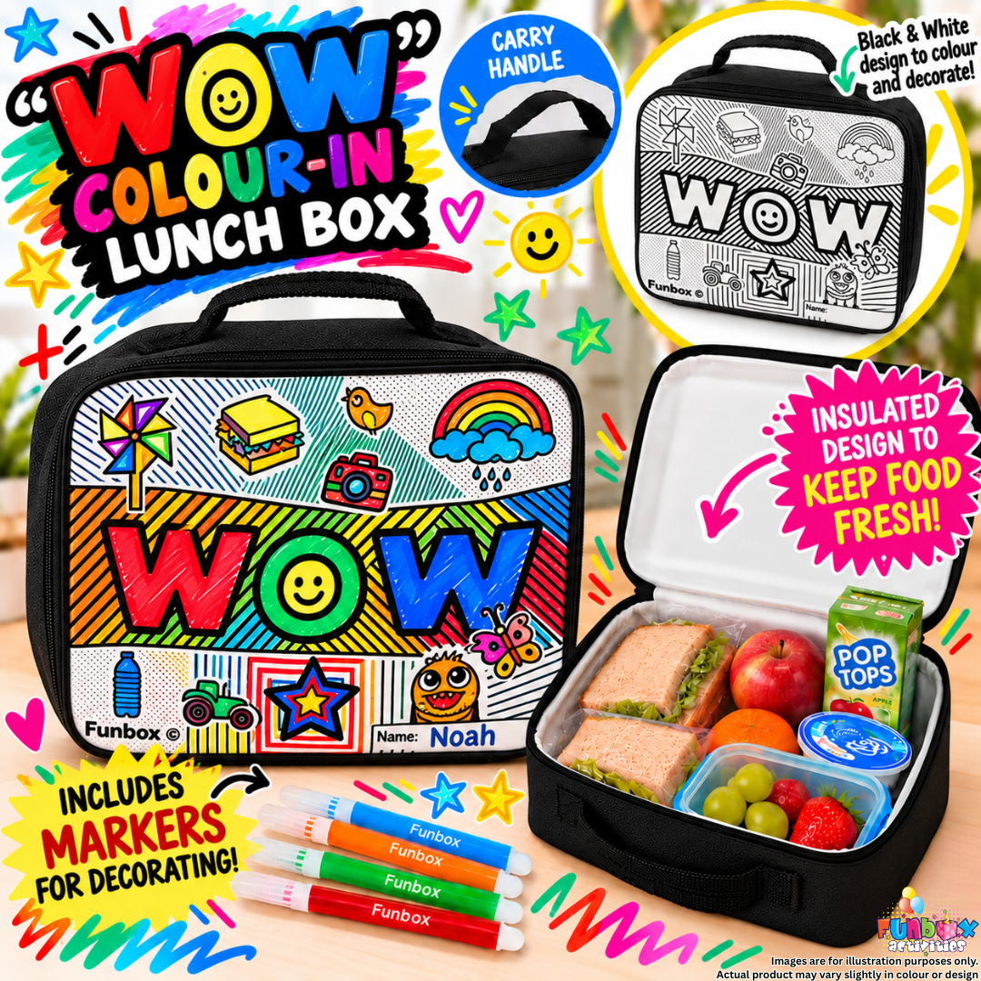 Colour-In Lunch Box WOW with Markers