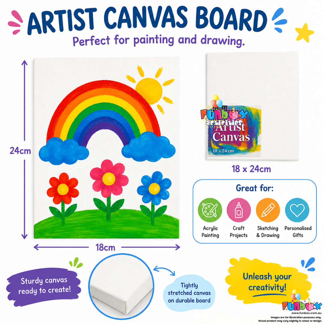 Medium White Canvas