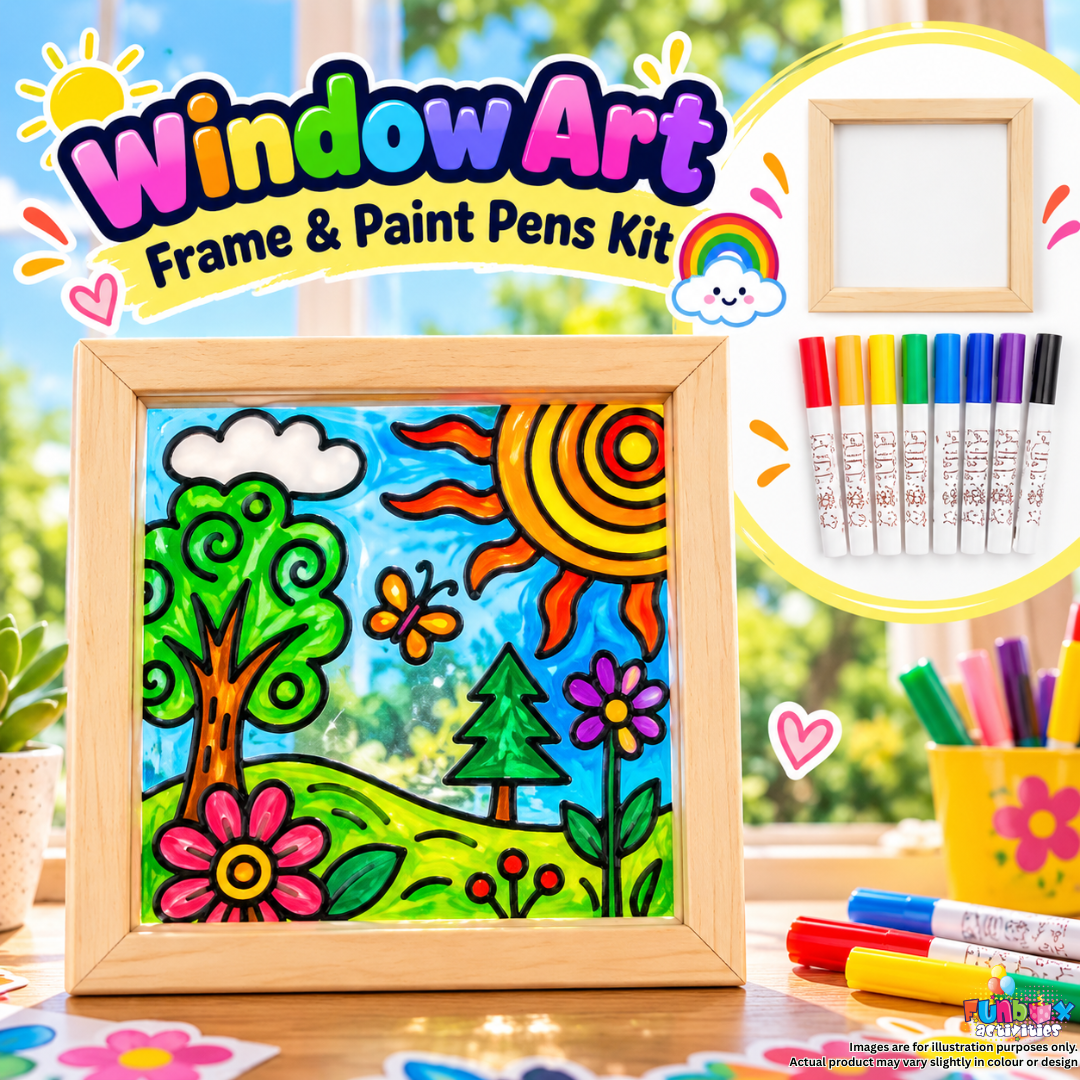 Window Art Frame & Paint Pens Kit