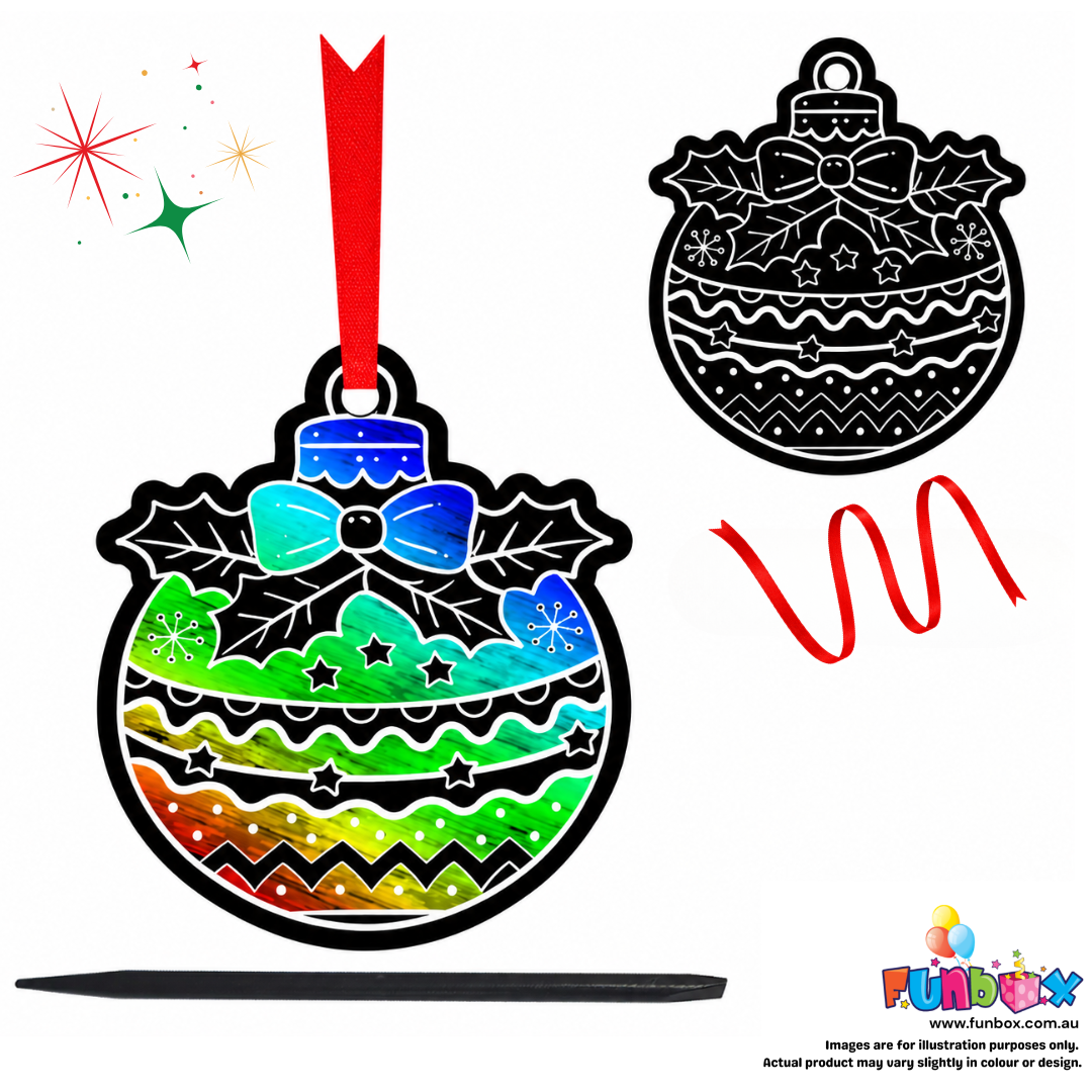 Pre-Order! Christmas Bauble Magic Scratch Art