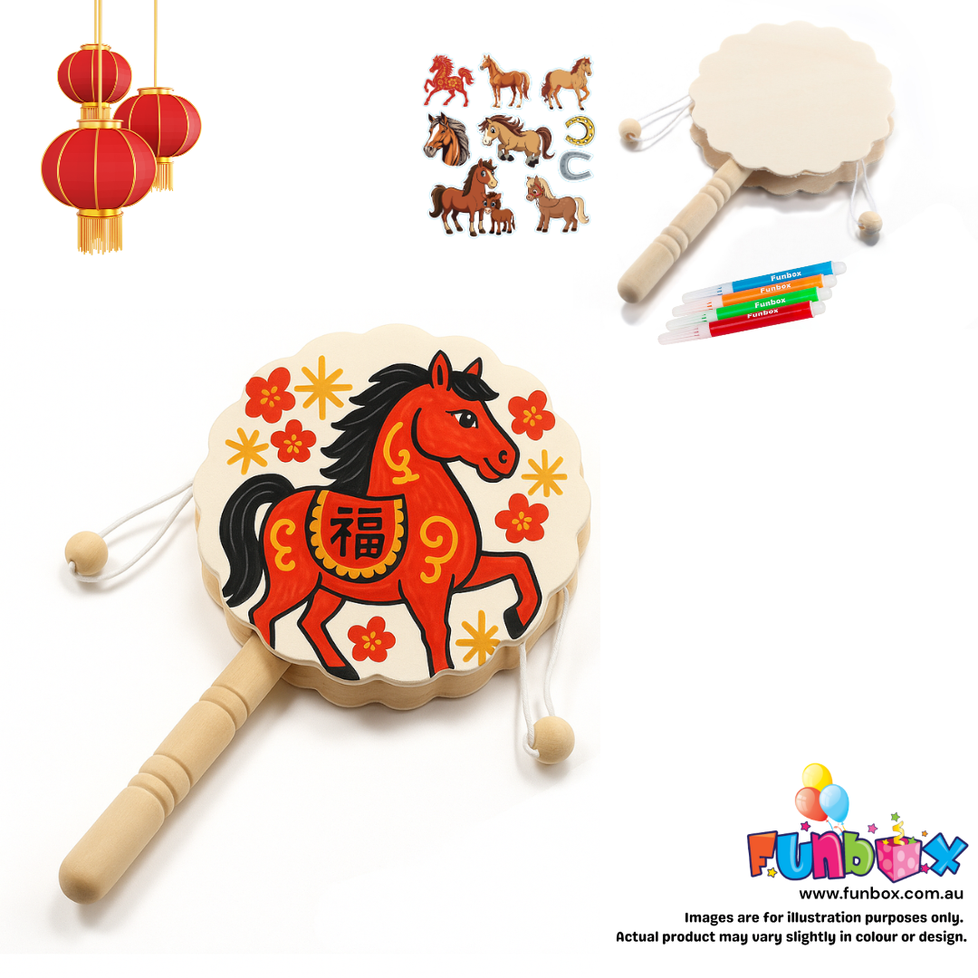 DIY Lunar New Year Percussion Hand Drum Kit