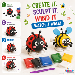 Zoomies - Wind-up Critter Clay Walkers