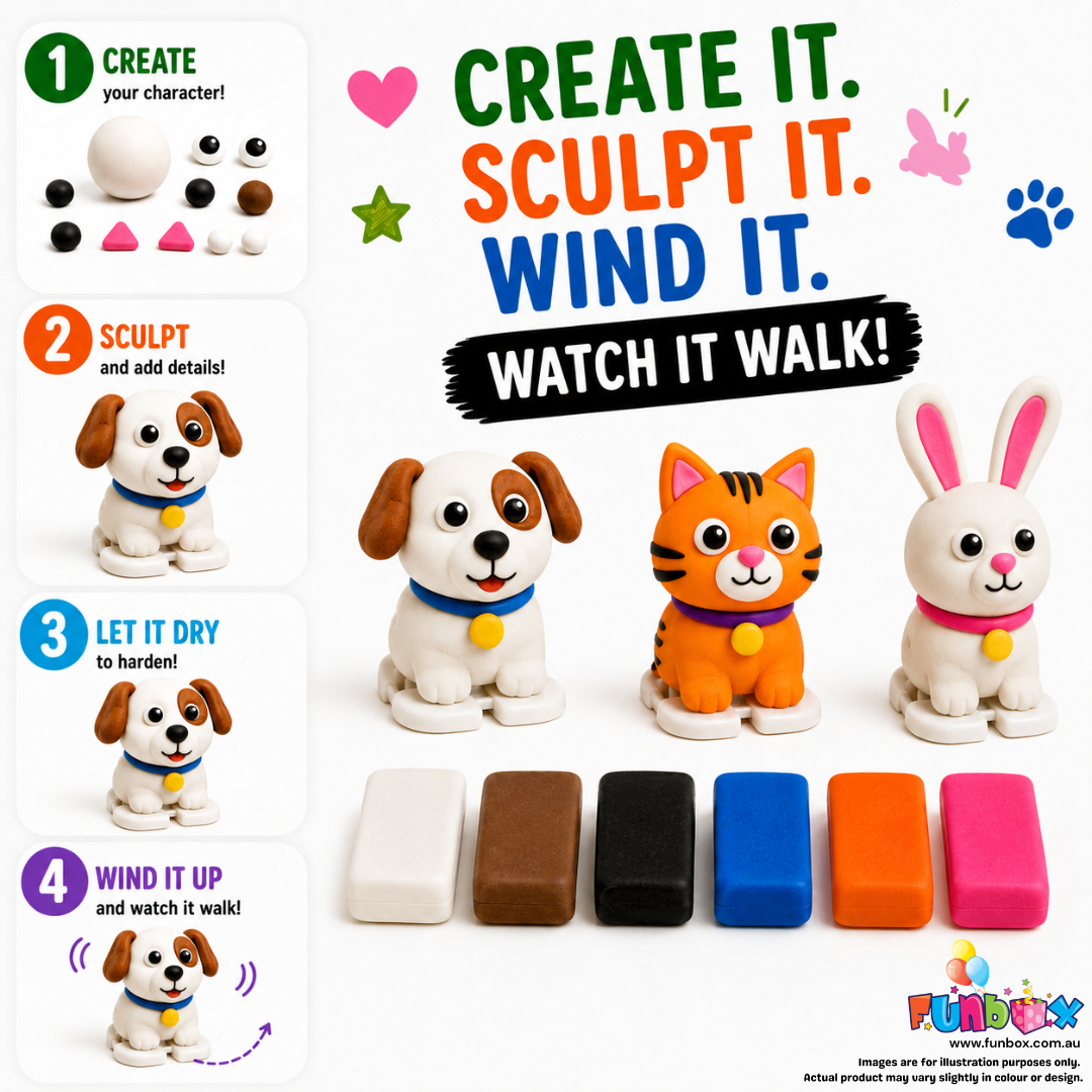 Zoomies - Wind-up Pet Pal Clay Walkers