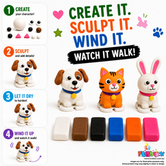 Zoomies - Wind-up Pet Pal Clay Walkers