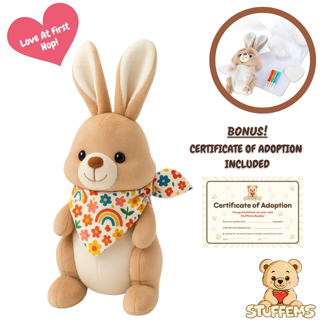 Bunny Stuffem with Bandana