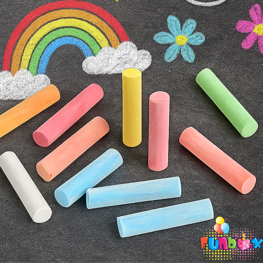 Chalk Sticks - Coloured & White (48-Pack)