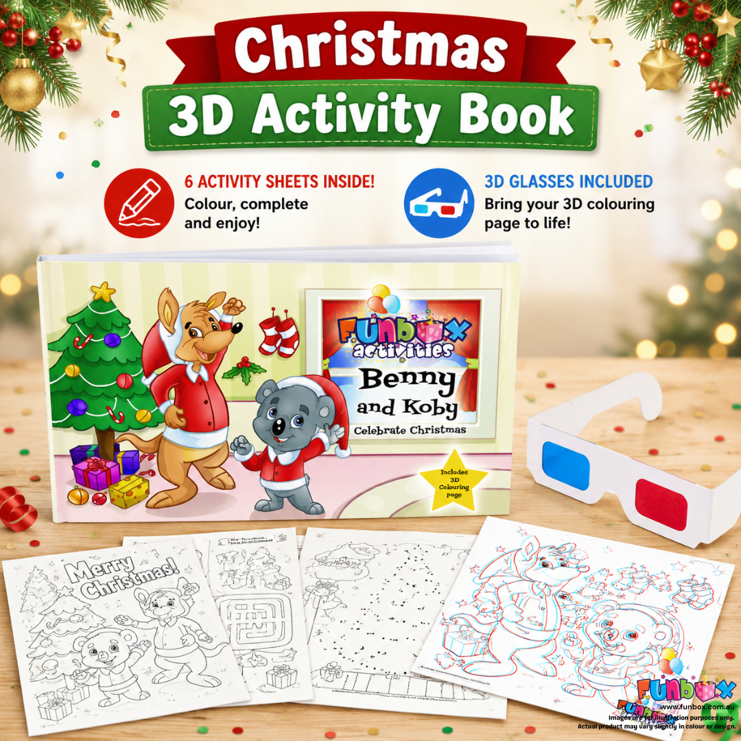 Christmas 3D Activity Book (without markers)