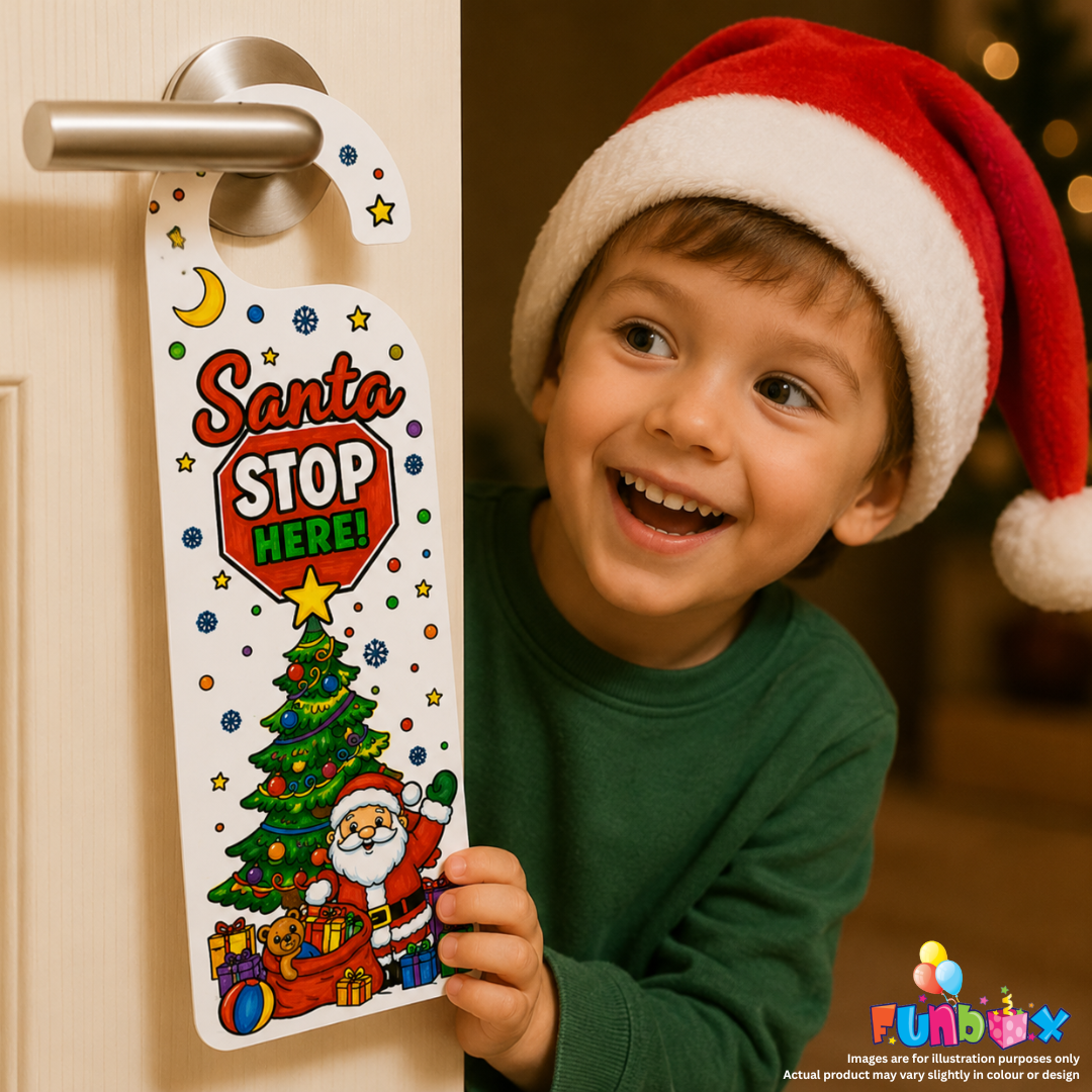 Colour In Christmas Door Hangers