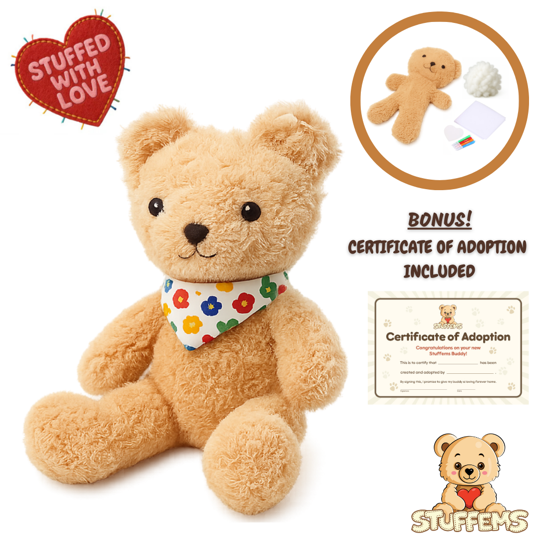 Classic Teddy Stuffem with Bandana