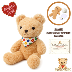 Classic Teddy Stuffem with Bandana