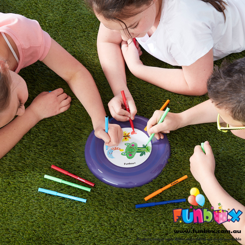 Color Frisbee Colour-In Frisbee – funbox.com.au