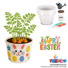 DIY Plant an Easter Carrot Pot Kit (White)