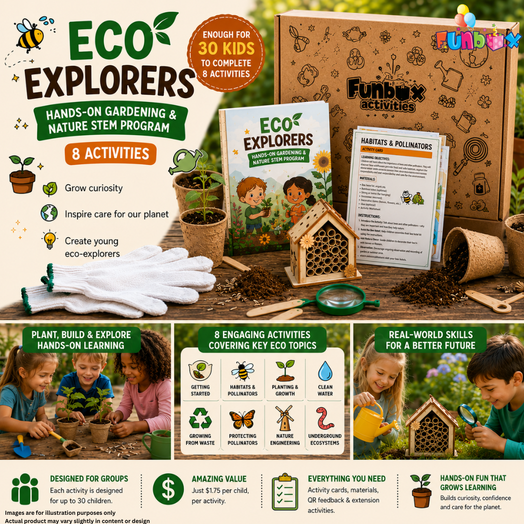 Eco Explorers: Gardening & Nature STEM Program (8 Activities)