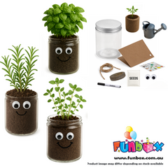 DIY Herb Head Jar Planting Kit