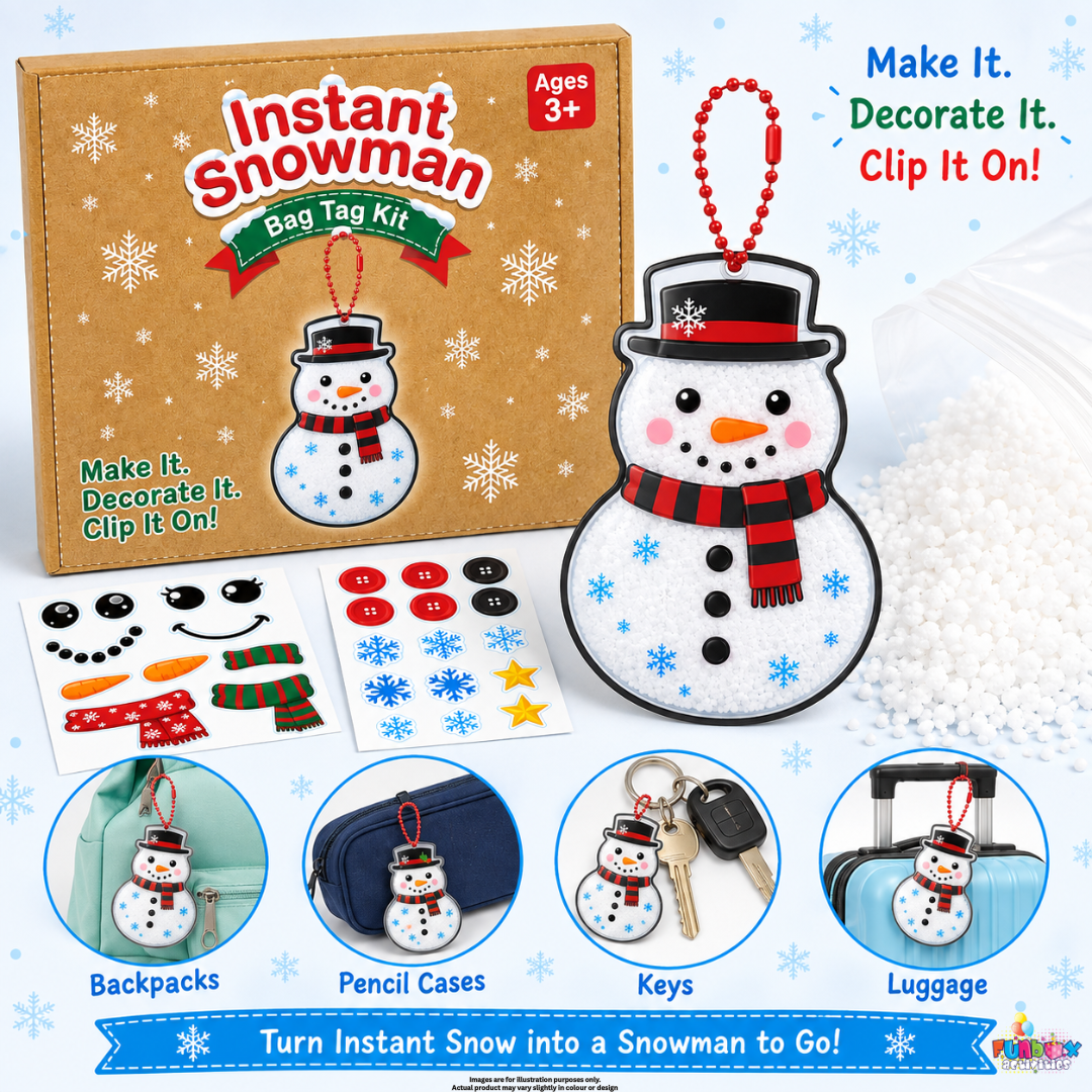 Pre-Order! Instant Snowman Bag Tag Kit