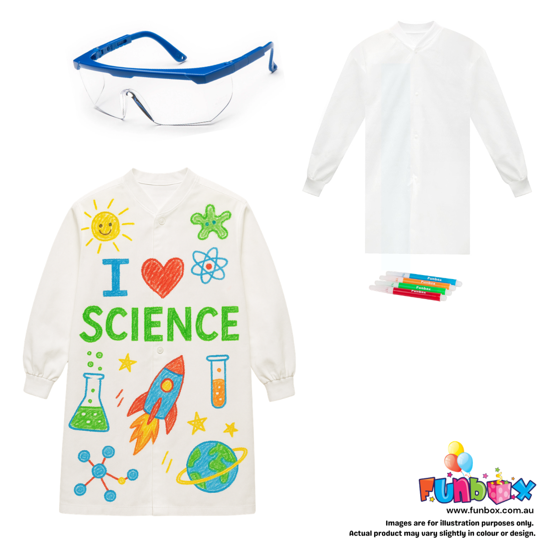 Kid's Lab Coat & Safety Glasses Bundle