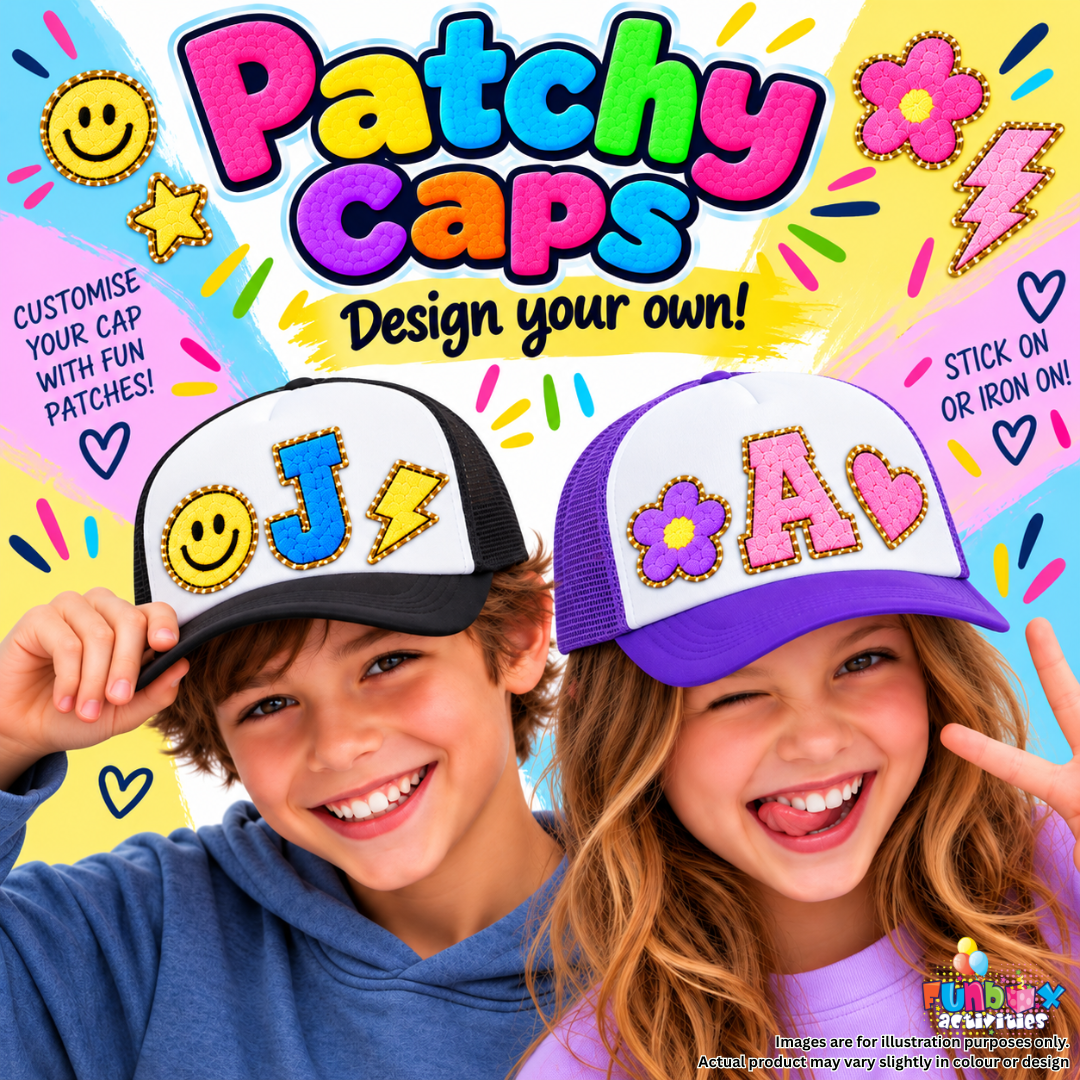 Patchy Caps Decorating Kit - Share Pack for 30 Kids