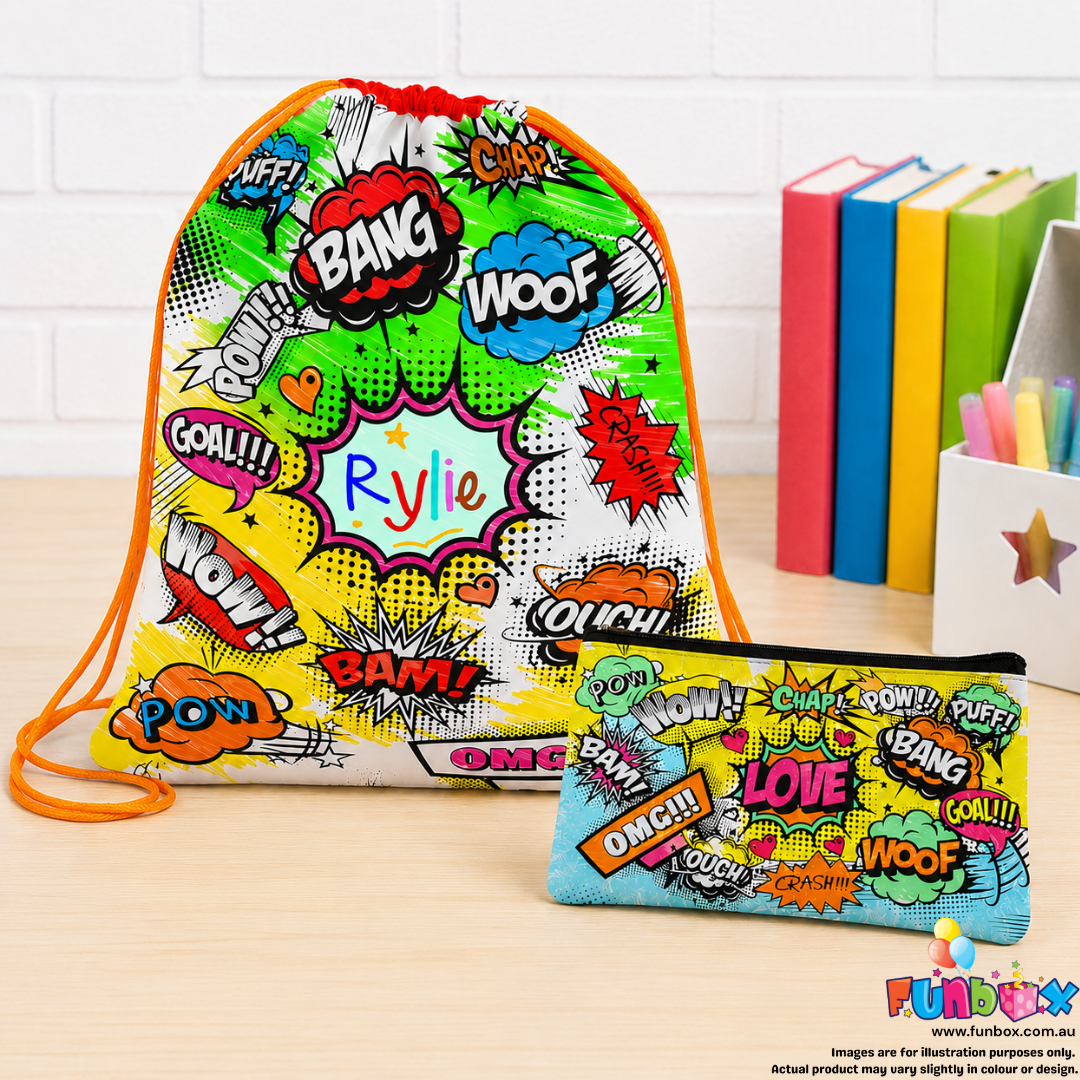 Colour-In Comic Pop-Art Pencil Case