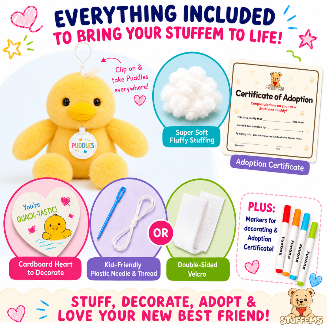 Pre-Order! Puddles Duckling Stuffem