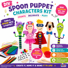 Spoon Puppet Characters Kit