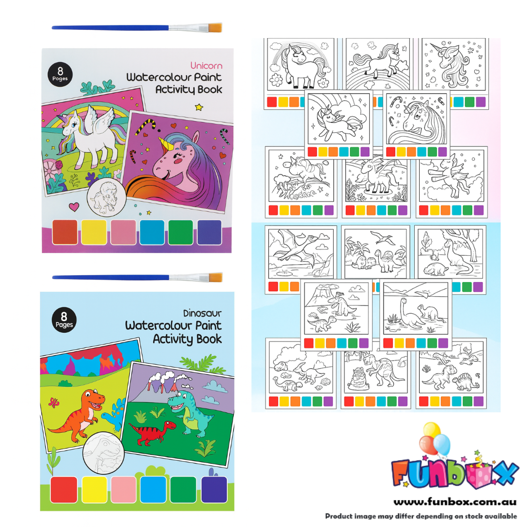 Watercolour Paint Activity Books