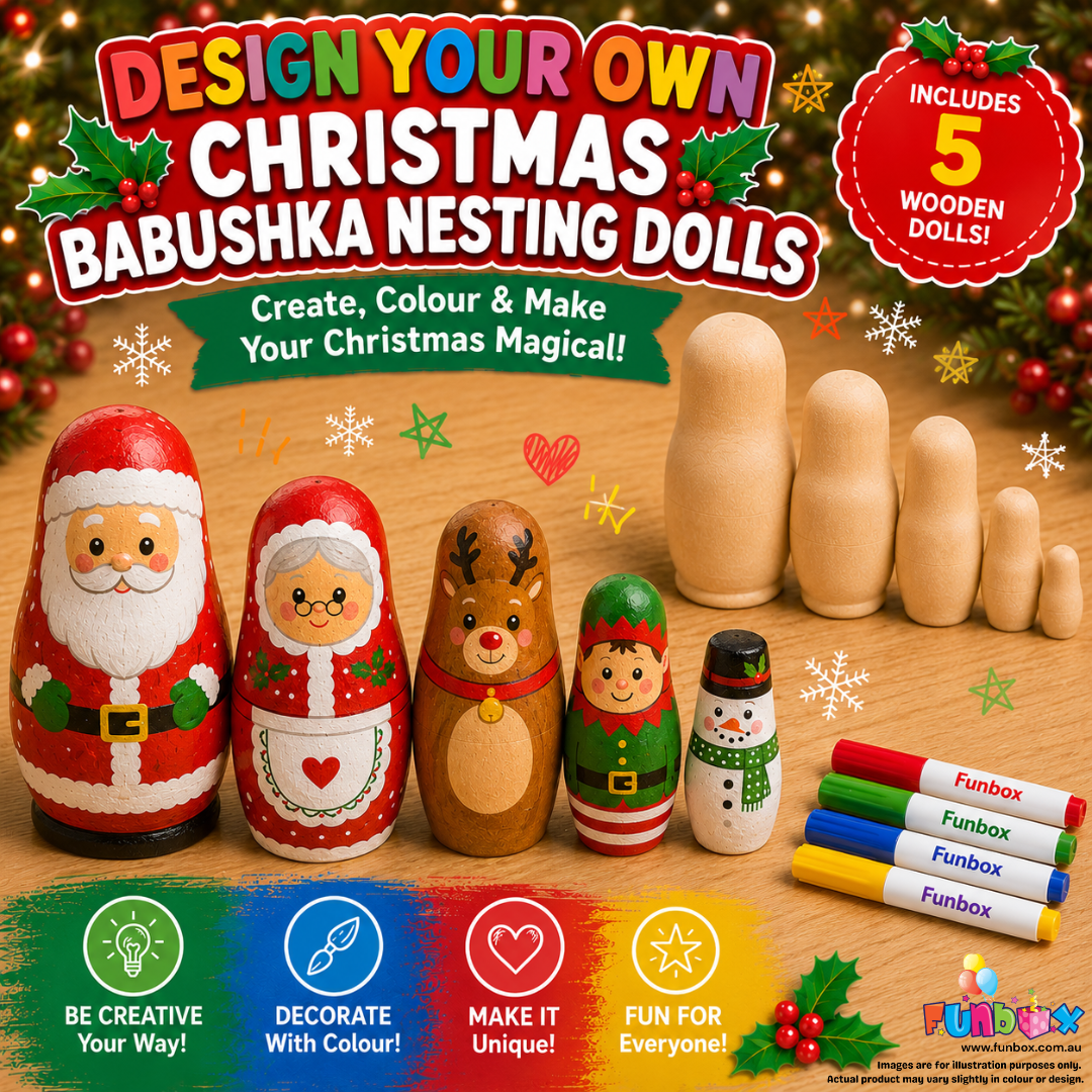 Design Your Own Christmas Babushka Nesting Dolls