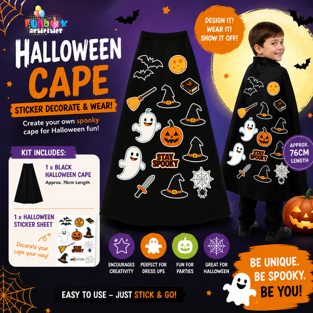 Halloween Black Fabric Cape Kit