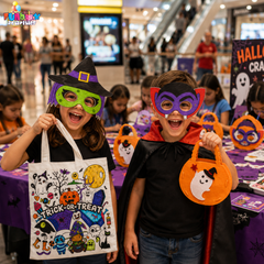 Halloween Colour-In Masks (Mixed Designs) - BULK BUY 250 units