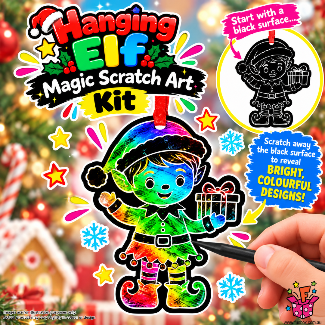 Hanging Elf Magic Scratch Art