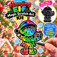 Hanging Elf Magic Scratch Art