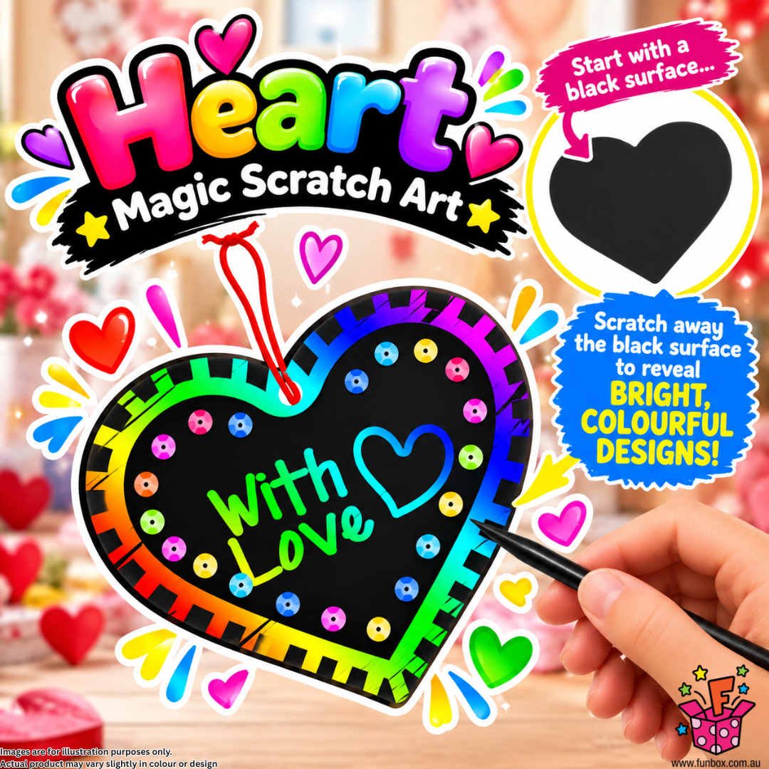 Heart Magic Scratch Art