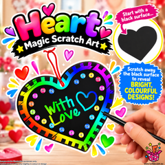 Heart Magic Scratch Art