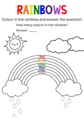 Rainbow Colours FREE Printable Activity