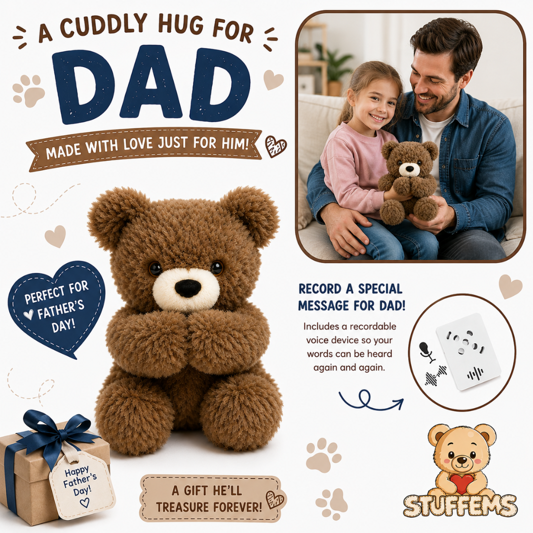 Pre-Order! Huggles Teddy Stuffem for Dad