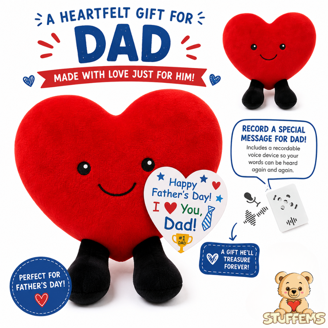 Pre-Order! Hugs Heart Stuffem for Dad