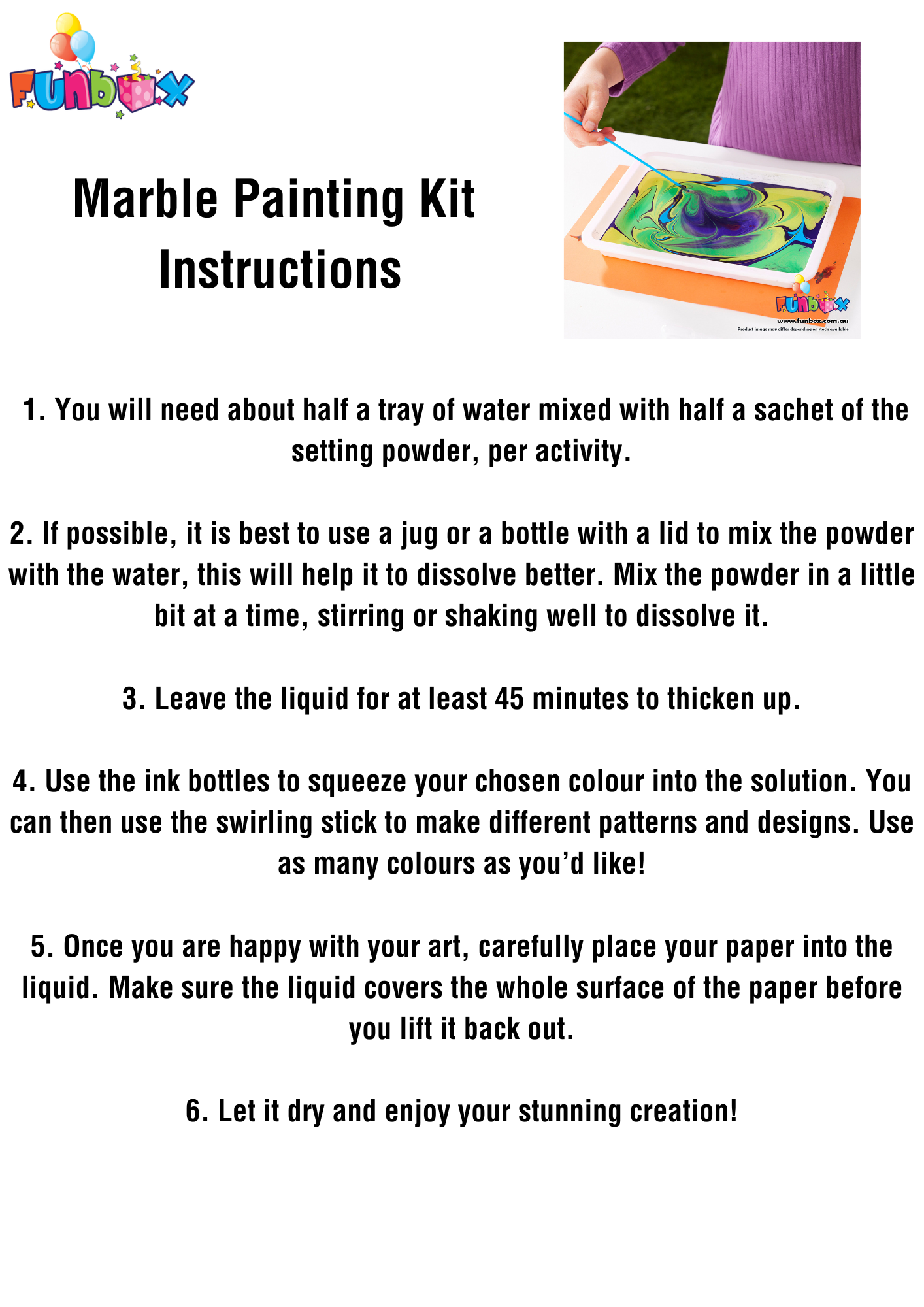 Marble Painting Kit