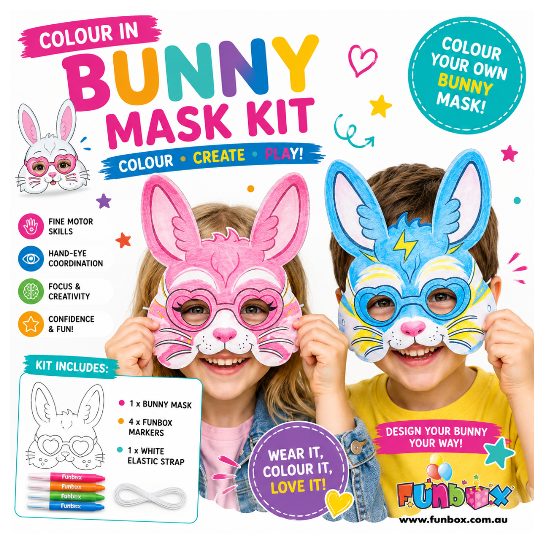 Bunny Colour-In Mask Kit