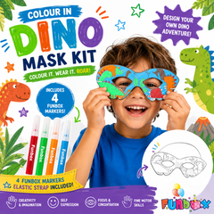 Dinosaur Colour-In Mask Kit